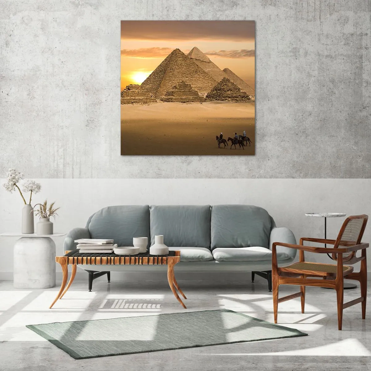 Impression sur verre - Image sur verre - Aucun changement depuis des milliers d'années - 60x60 cm