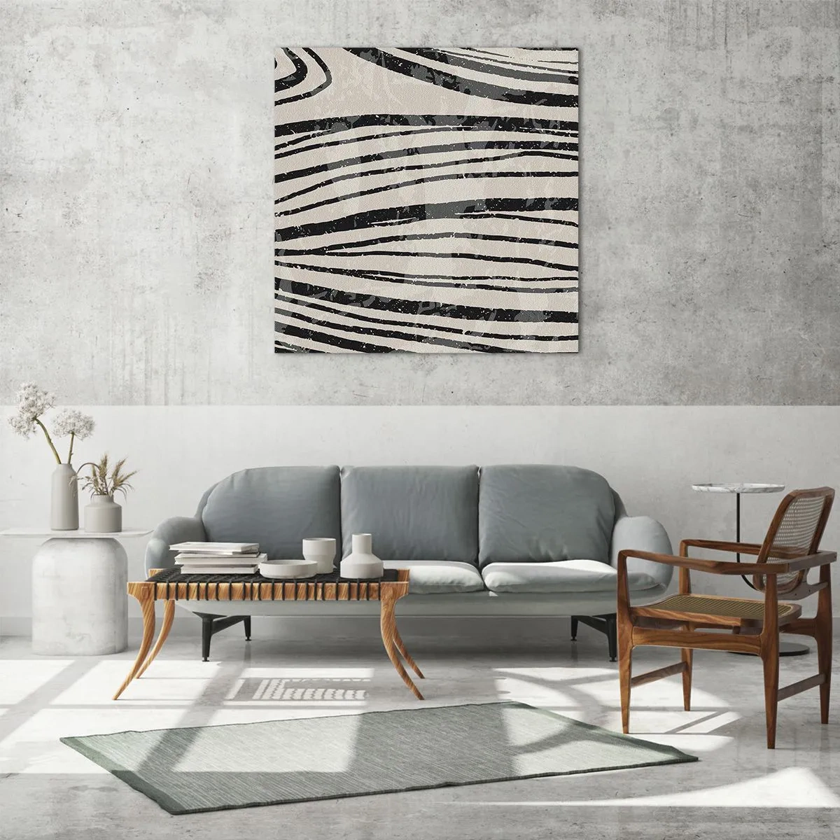 Impression sur verre - Image sur verre - Ligne de marécage - 60x60 cm