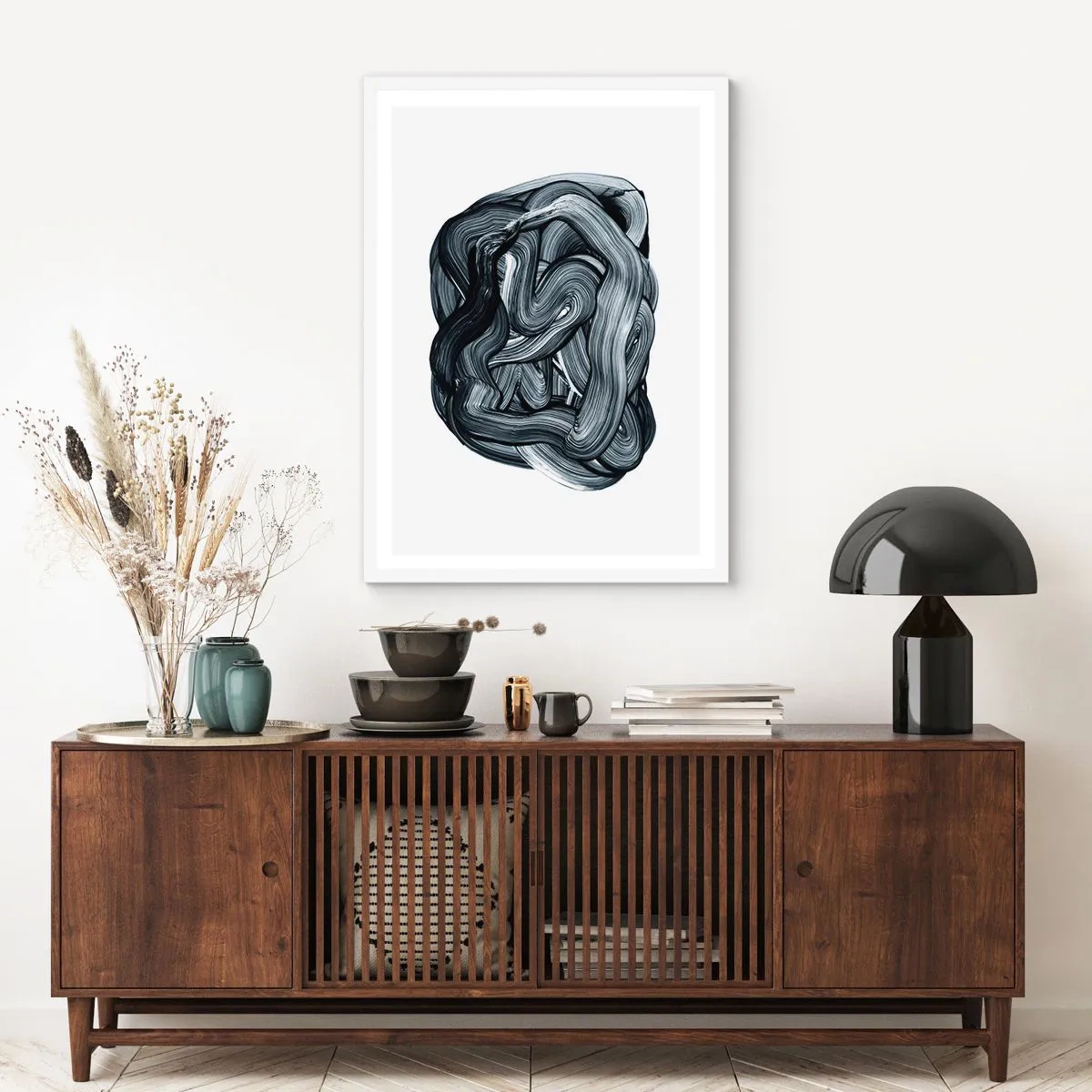 Affiche dans un cadre blanc - Poster - Ce n'est pas si simple - 50x70 cm