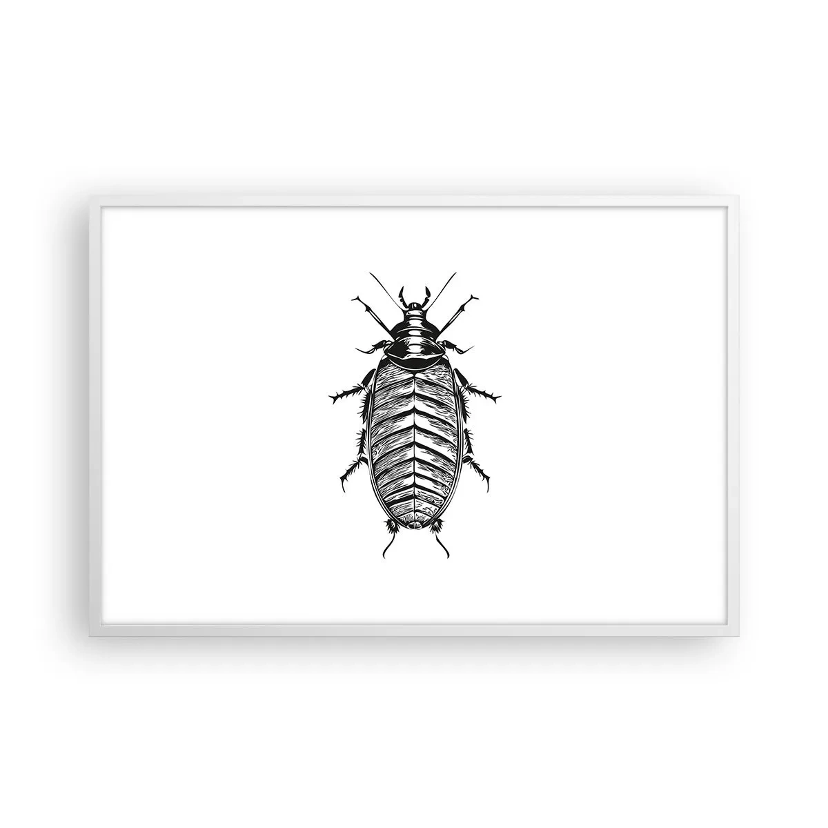 Affiche dans un cadre blanc - Poster - Quel spécimen! - 91x61 cm