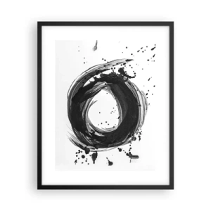 Affiche dans un cadre noir - Poster - Le tourbillon de la création - 40x50 cm