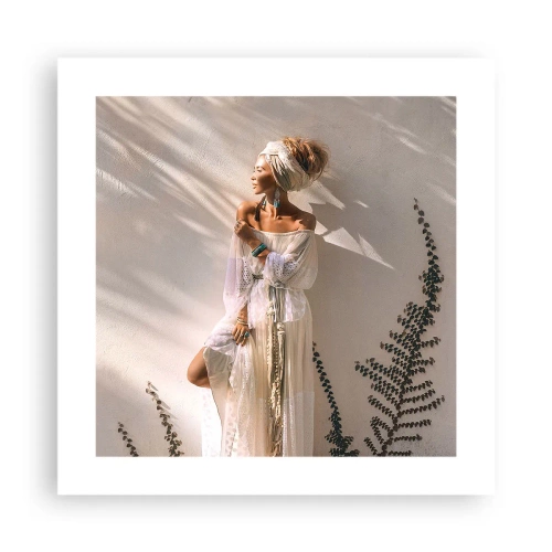 Affiche - Poster - Le soleil et la fille - 40x40 cm