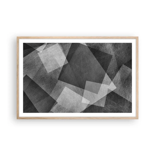 Affiche dans un chêne clair - Poster - Le symbole éternel de durabilité et d'ordre - 91x61 cm