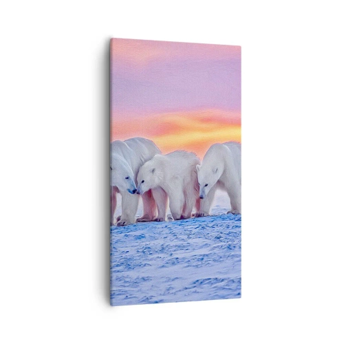 Impression sur toile - Image sur toile - La chaleur familiale suffit - 55x100 cm