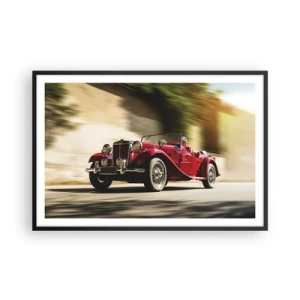 Affiche dans un cadre noir - Poster - Plus belle que Nike de Samothrace - 91x61 cm