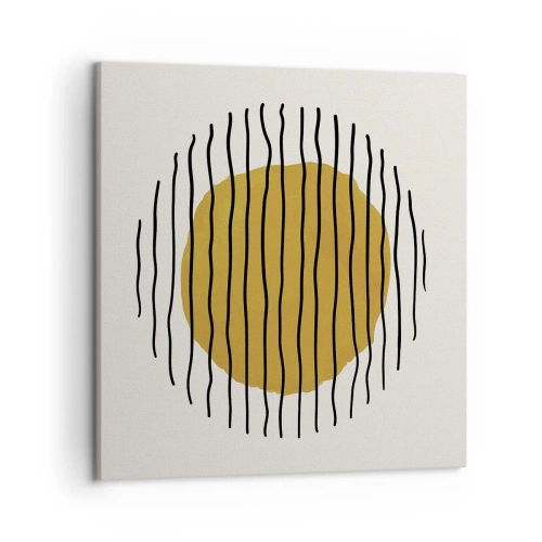 Impression sur toile - Image sur toile - Abstraction tremblante de chaleur - 50x50 cm