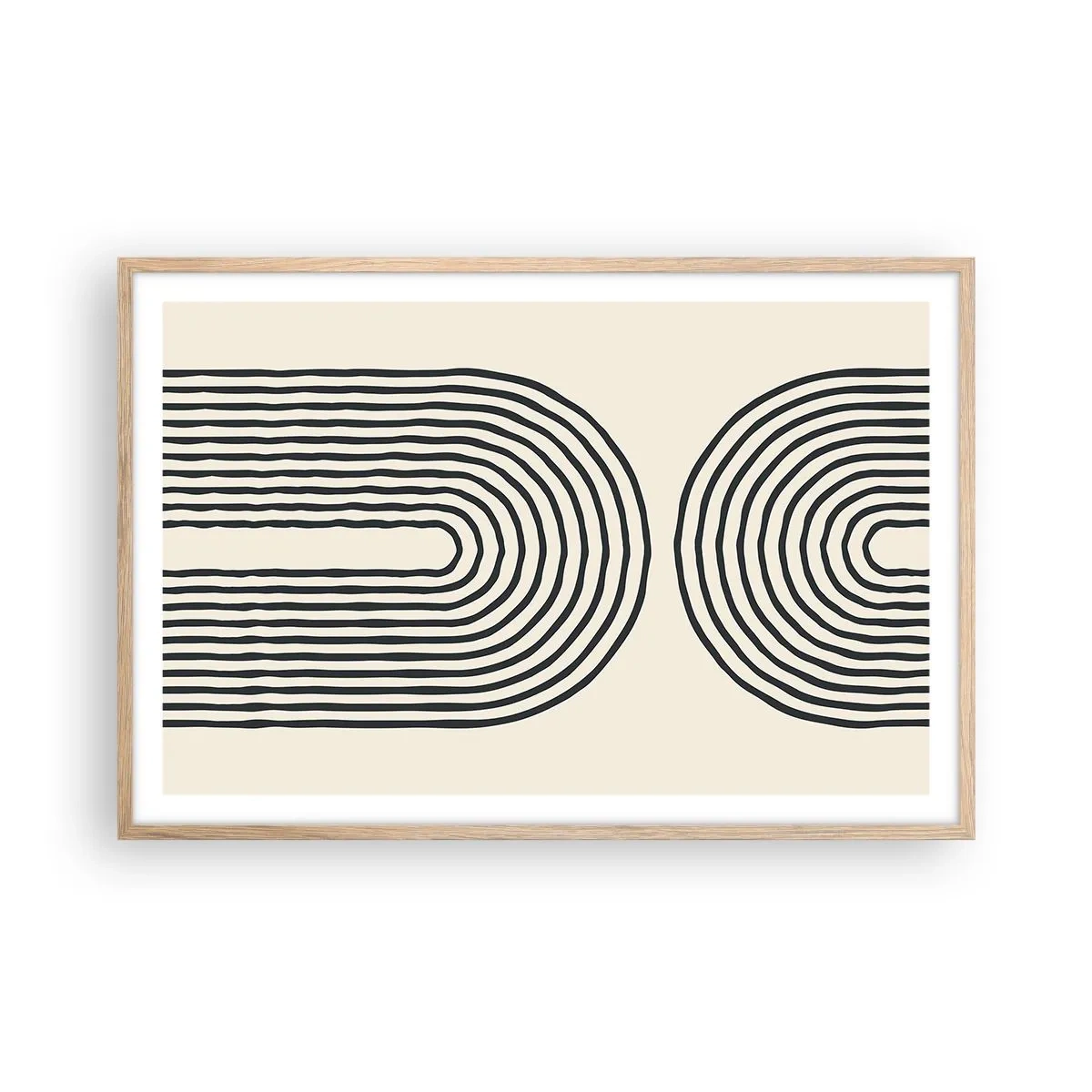 Affiche dans un chêne clair - Poster - Dans un instant... - 91x61 cm