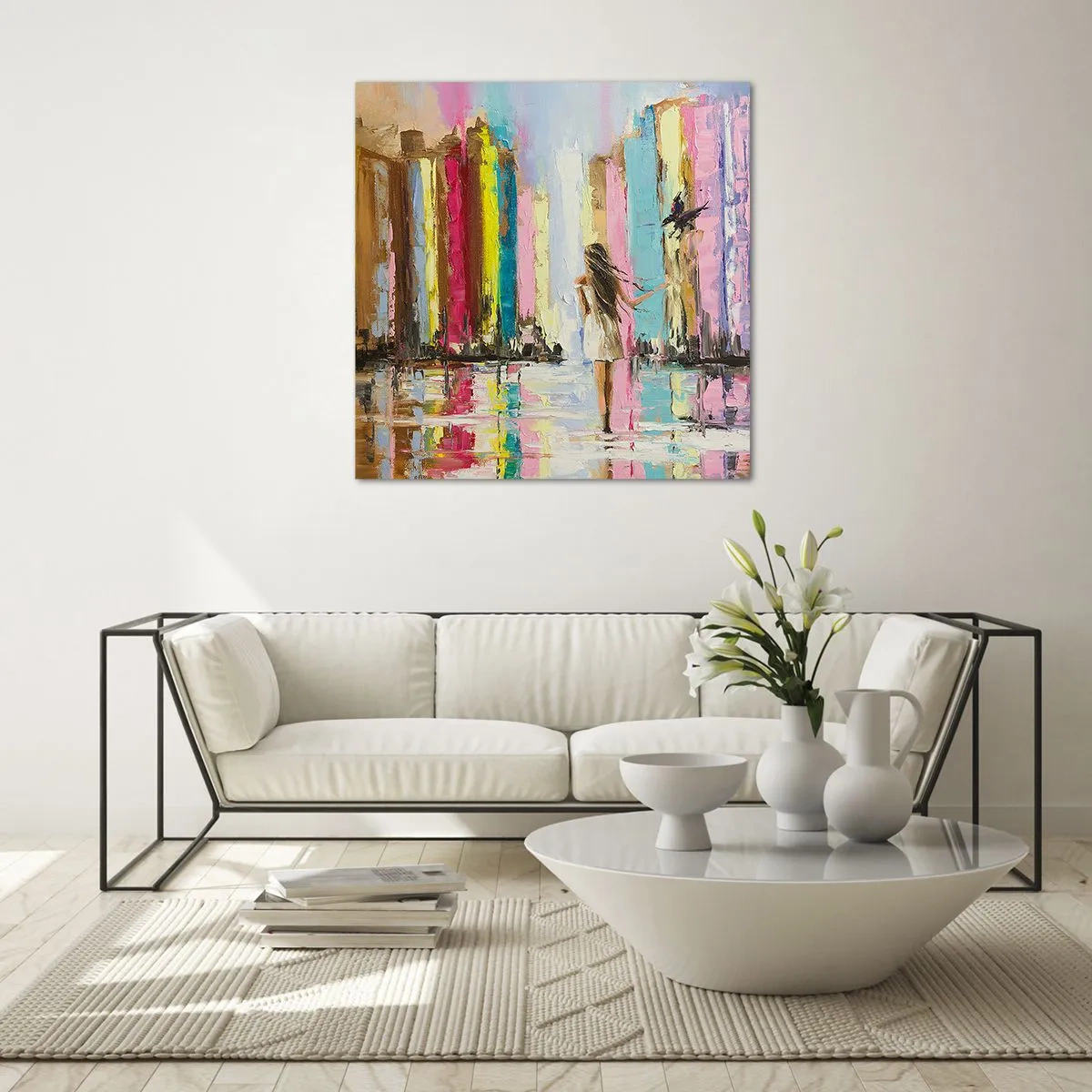 Impression sur verre - Image sur verre - Viens avec moi - 30x30 cm