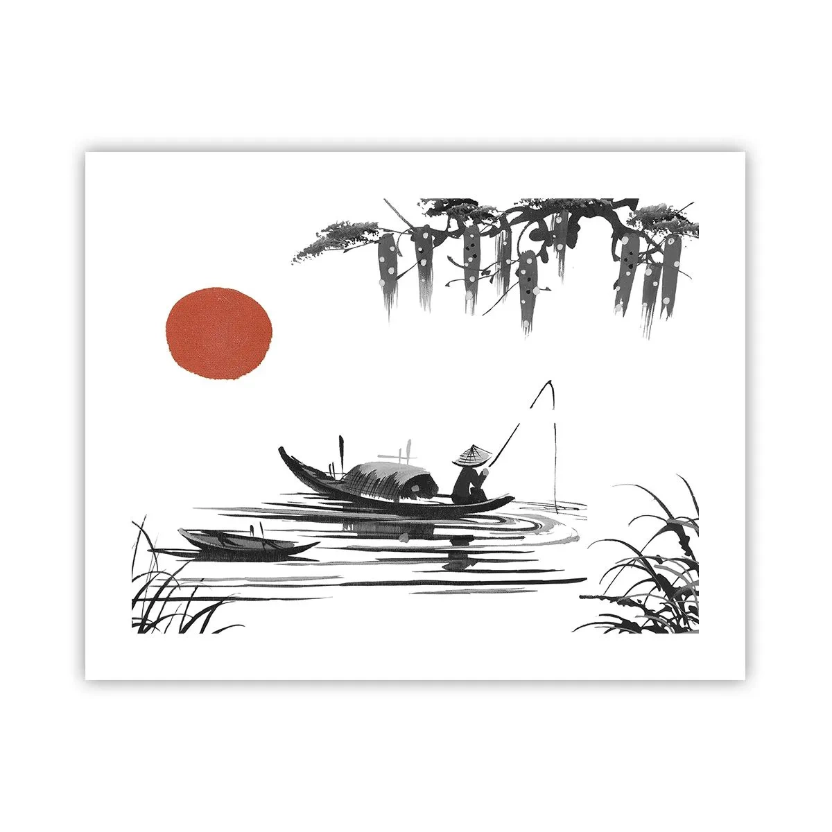 Affiche - Poster - Après-midi asiatique - 50x40 cm