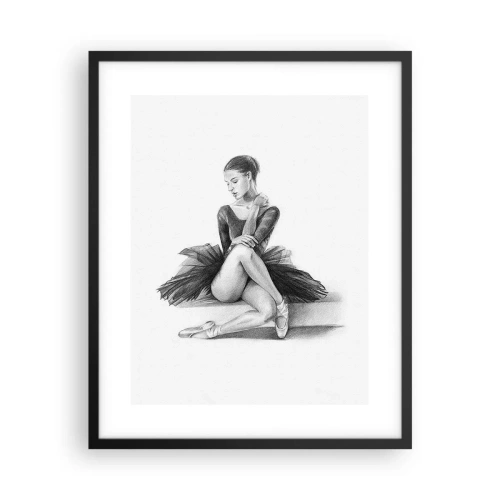 Affiche dans un cadre noir - Poster - Envoutée par la danse - 40x50 cm