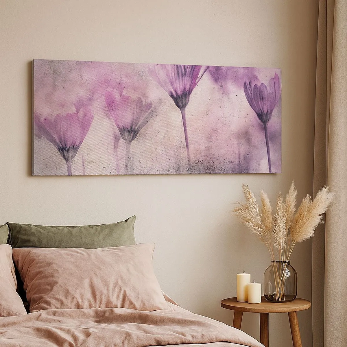 Impression sur toile - Image sur toile - Rêve de fleurs - 100x40 cm