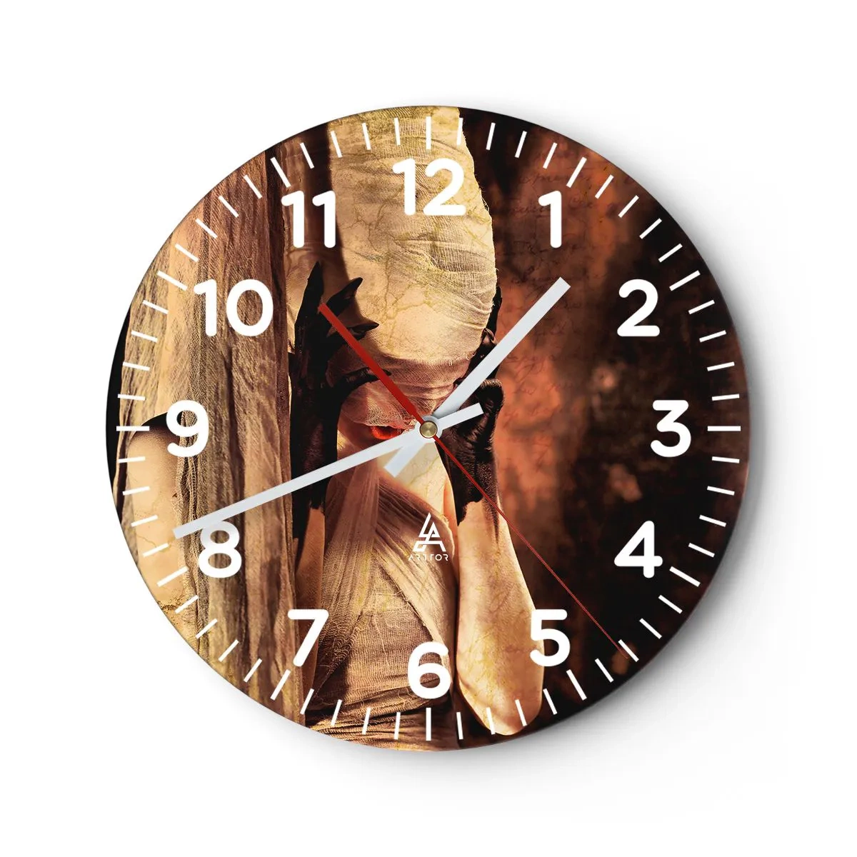Horloge murale - Pendule murale - Entre le bon et le mauvais - 30x30 cm