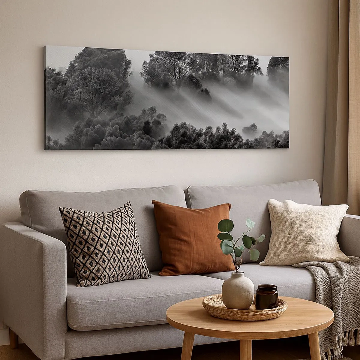 Impression sur toile - Image sur toile - Sortir de son sommeil - 100x40 cm