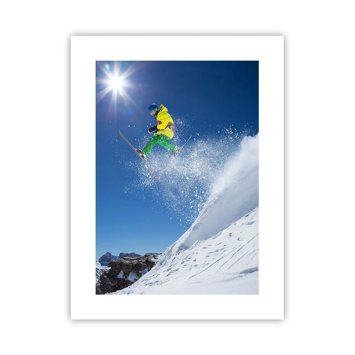 Affiche - Poster - Danse avec les montagnes - 30x40 cm
