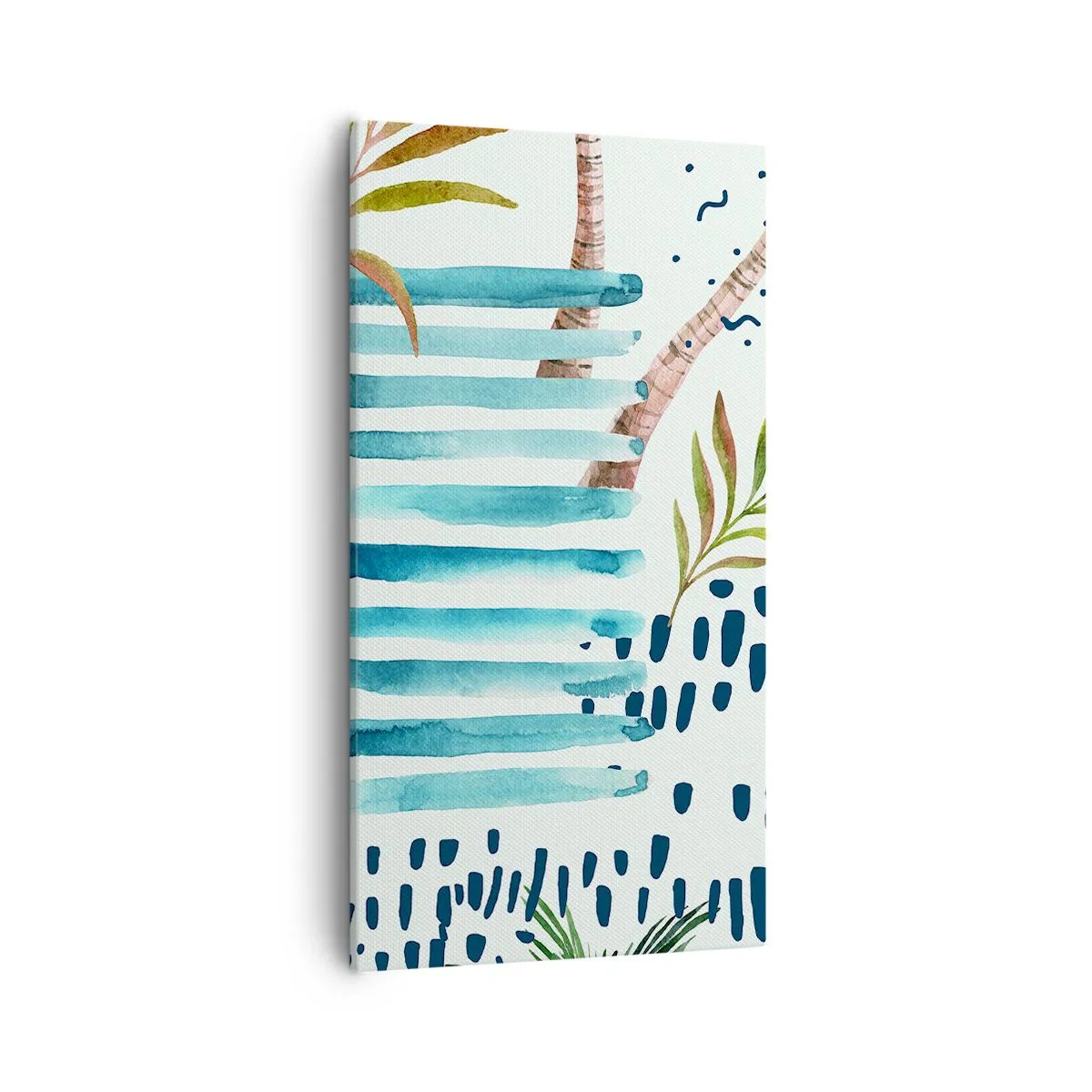 Impression sur toile - Image sur toile - Des vacances sous les palmiers - 55x100 cm