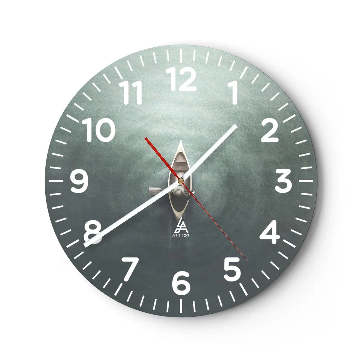 Horloge murale - Pendule murale - À travers le lac de la lune - 40x40 cm
