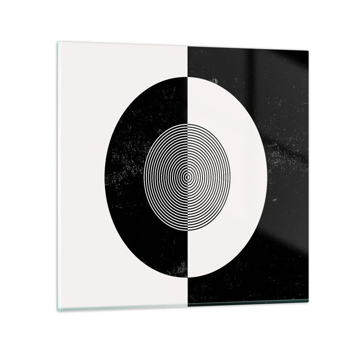 Impression sur verre - Image sur verre - Harmonie de noir et blanc - 60x60 cm