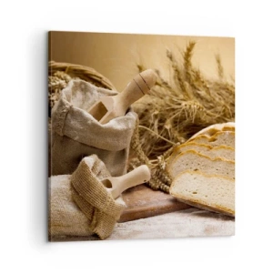 Impression sur toile - Image sur toile - Comment il coupe avec un couteau - 60x60 cm