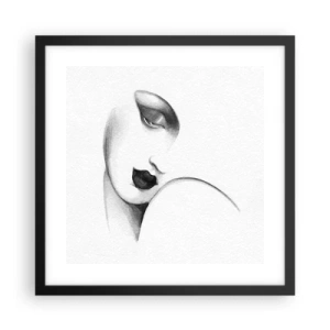 Affiche dans un cadre noir - Poster - Dans le style de Lempicka - 40x40 cm