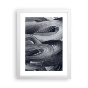 Affiche dans un cadre blanc - Poster - La fluidité de la réalité - 30x40 cm