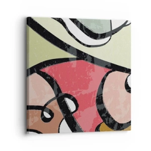 Impression sur toile - Image sur toile - Pirouettes parmi les couleurs - 30x30 cm