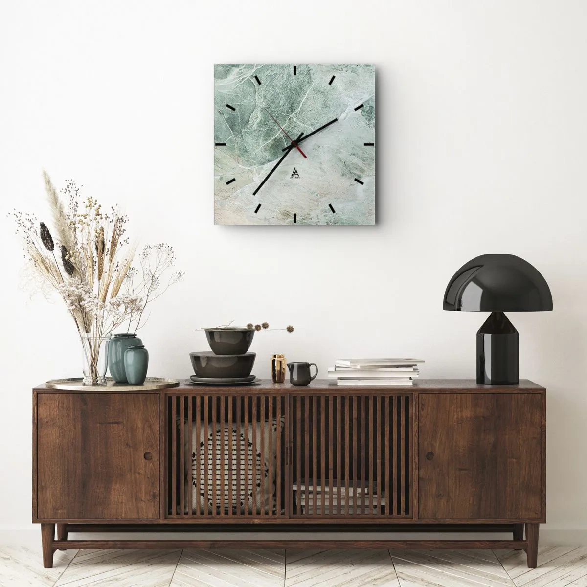 Horloge murale - Pendule murale - La noble froideur de la pierre - 40x40 cm