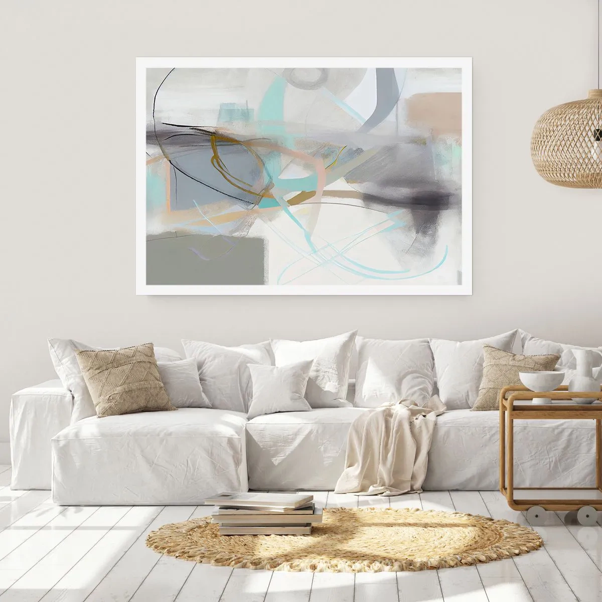 Affiche - Poster - Abstraction brumeuse - 70x50 cm