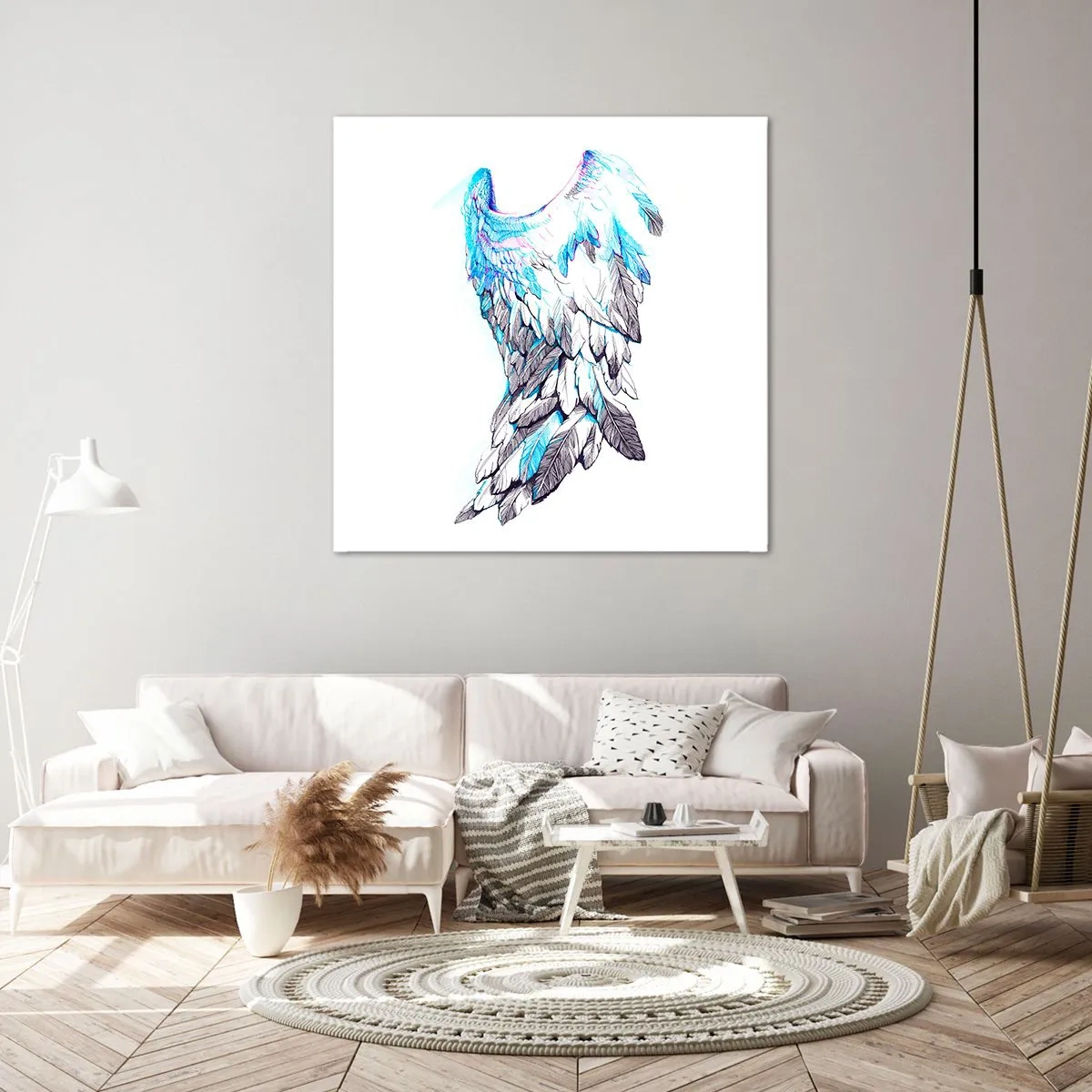 Impression sur toile - Image sur toile - j'ai besoin d'ailes - 40x40 cm