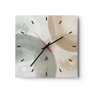 Horloge murale - Pendule murale - Mondes pénétrants - 40x40 cm