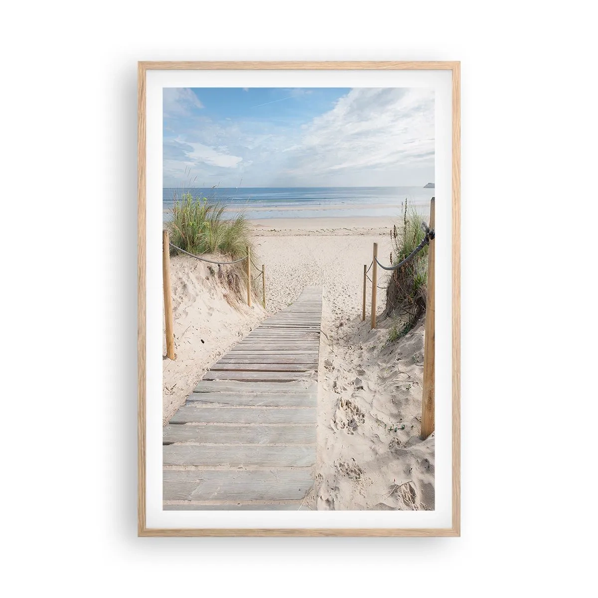 Affiche dans un chêne clair - Poster - A l'horizon - 61x91 cm