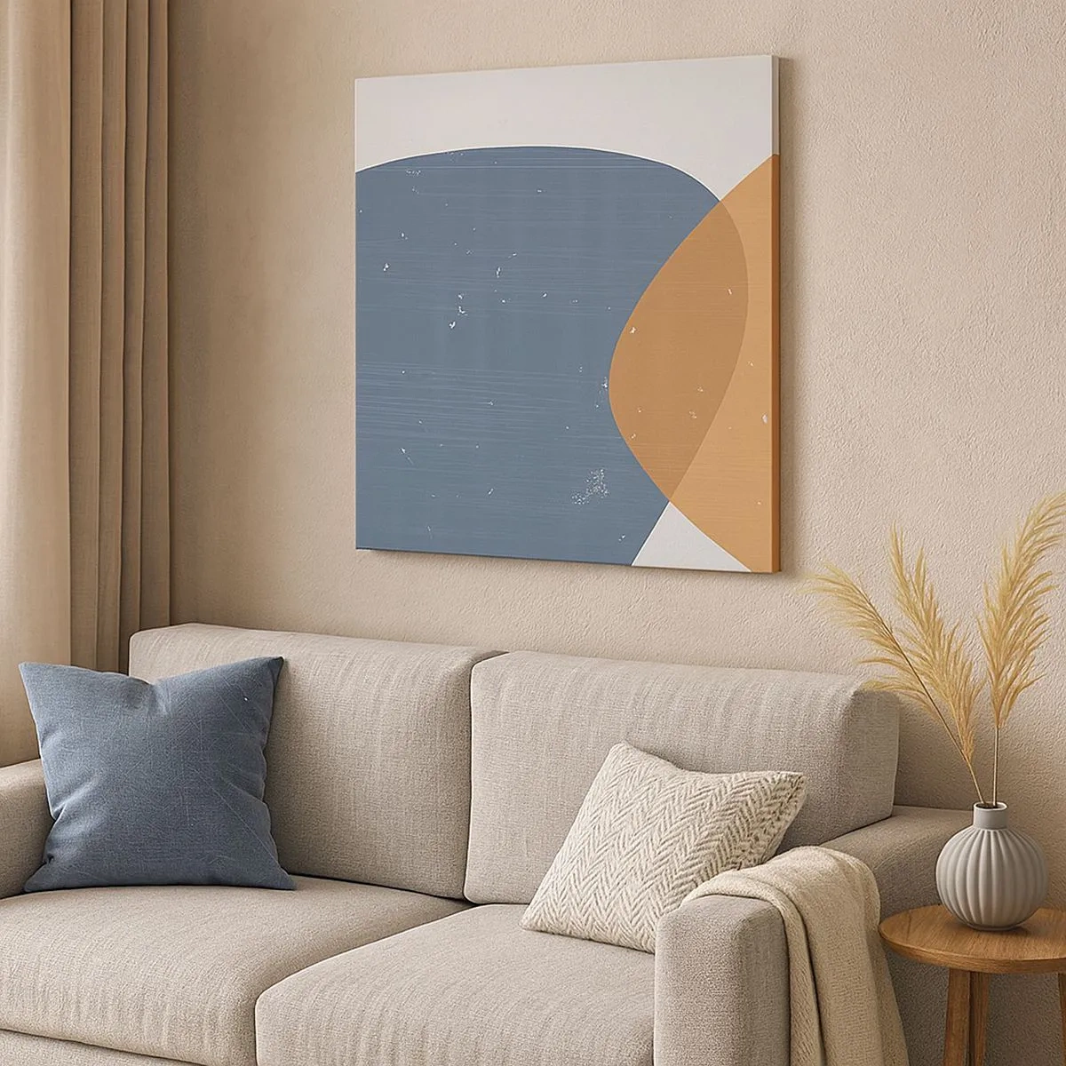 Impression sur toile - Image sur toile - Ovales et influences - 30x30 cm