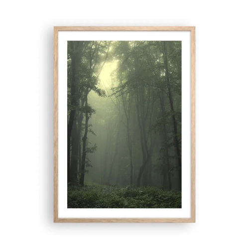 Affiche dans un chêne clair - Poster - Avant qu'il ne se réveille - 50x70 cm