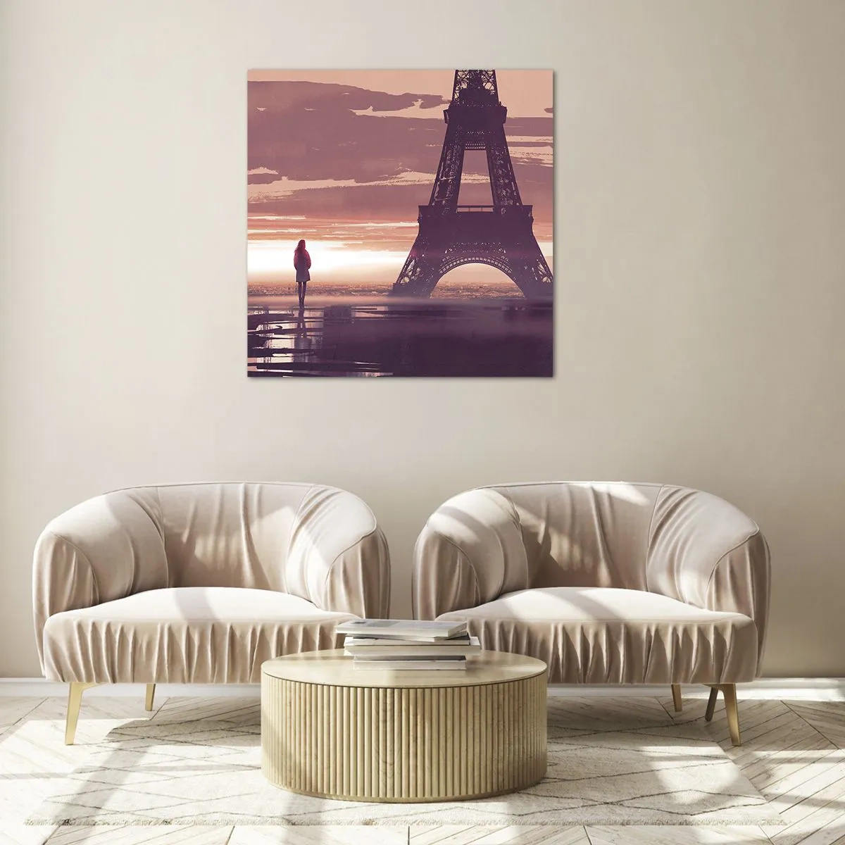 Impression sur verre - Image sur verre - Seulement deux d'entre eux - 40x40 cm