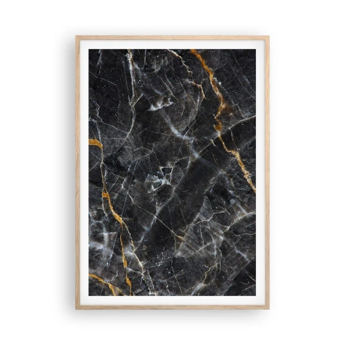 Affiche dans un chêne clair - Poster - La vie intérieure de la pierre - 70x100 cm
