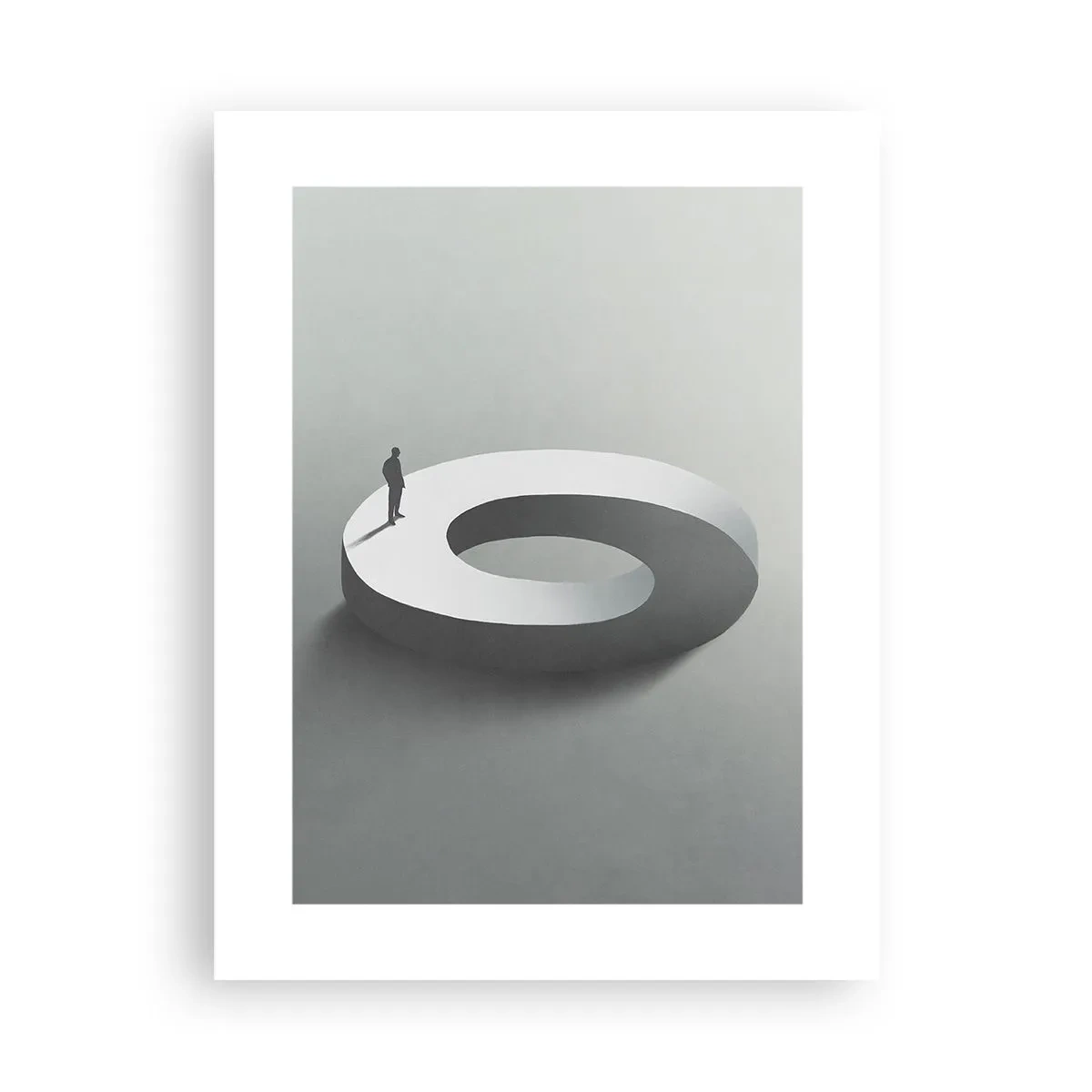Affiche - Poster - Et sois intelligent ici - 30x40 cm