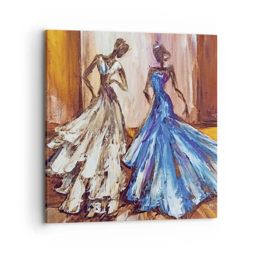 Impression sur toile - Image sur toile - Un duo reconnaissant - 70x70 cm