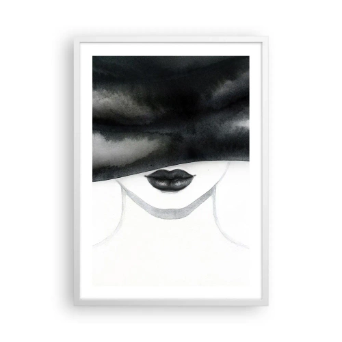 Affiche dans un cadre blanc - Poster - Un mystère sensuel - 50x70 cm