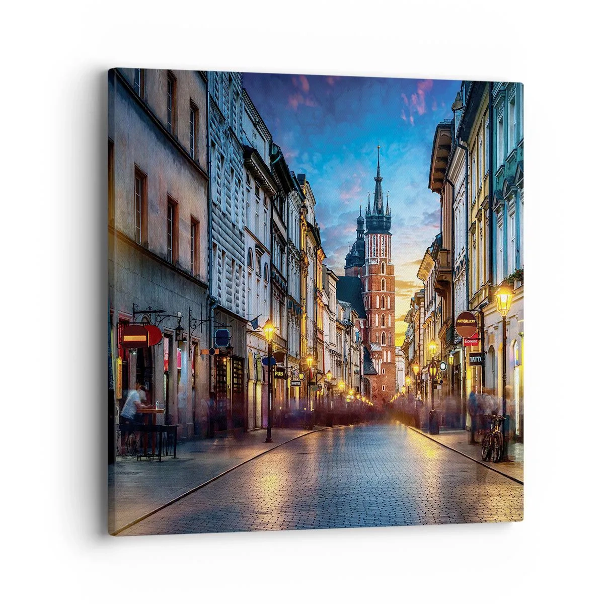 Impression sur toile - Image sur toile - La magie de Cracovie - 40x40 cm