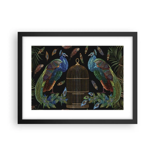 Affiche dans un cadre noir - Poster - En robes royales - 40x30 cm