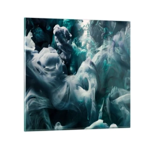 Impression sur verre - Image sur verre - Mouvement des couleurs - 60x60 cm