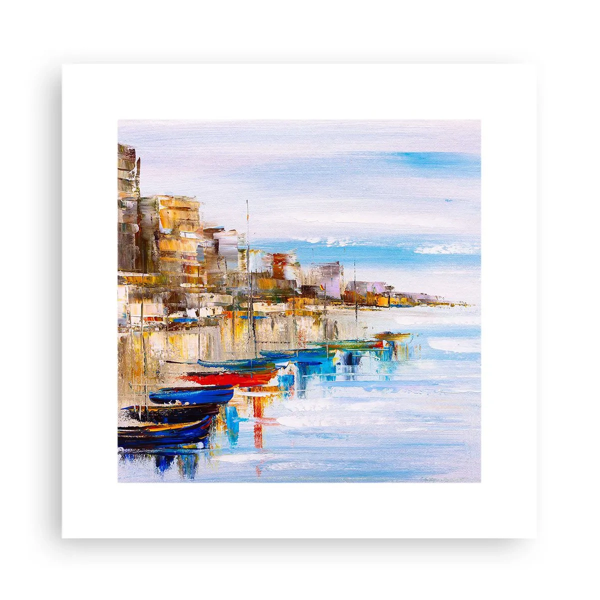 Affiche - Poster - Un havre urbain multicolore - 30x30 cm