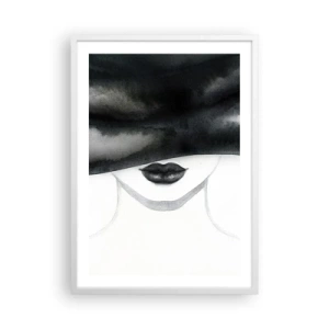 Affiche dans un cadre blanc - Poster - Un mystère sensuel - 50x70 cm