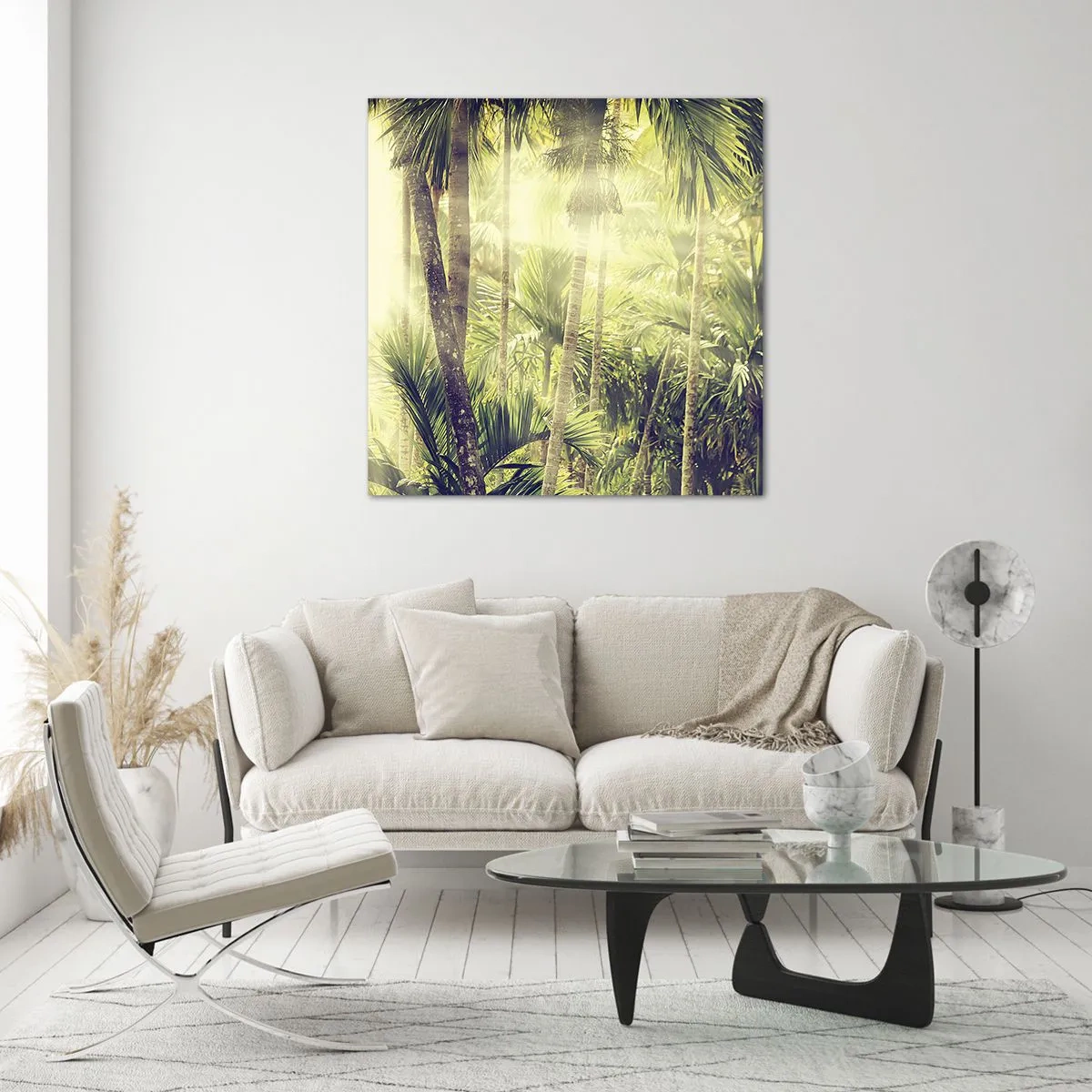 Impression sur verre - Image sur verre - Nature enflammée - 30x30 cm