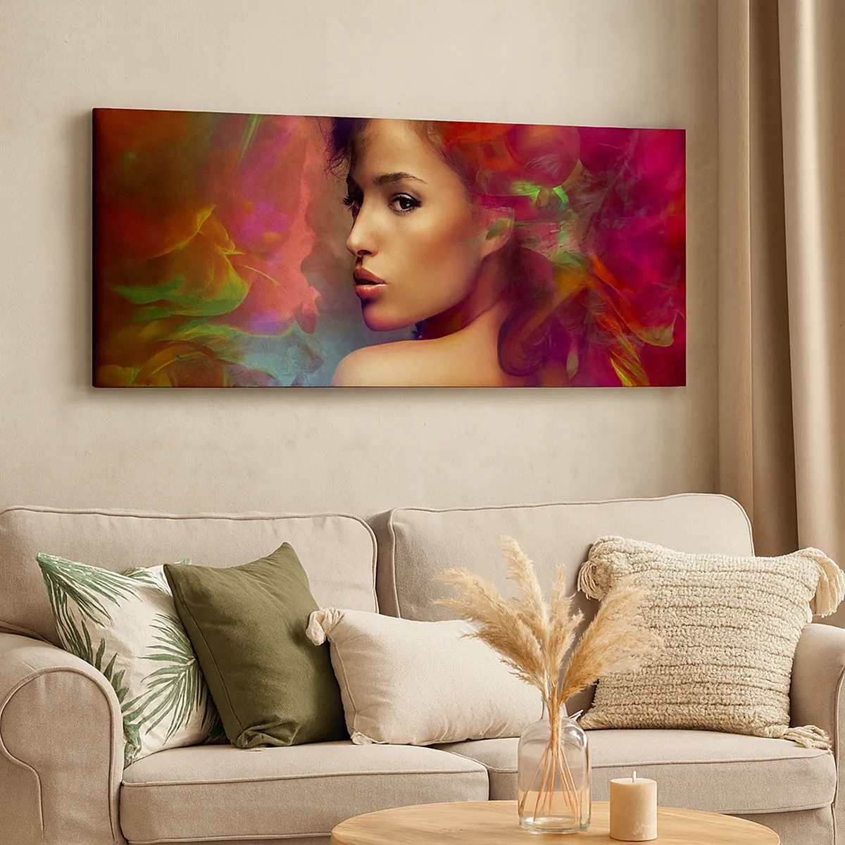 Impression sur toile - Image sur toile - Plus beau qu'un arc-en-ciel, aussi délicat qu'un brouillard - 30x30 cm