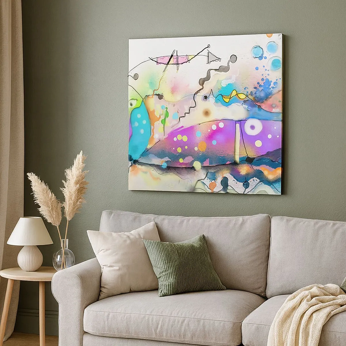 Impression sur toile - Image sur toile - Sans mots! - 30x30 cm