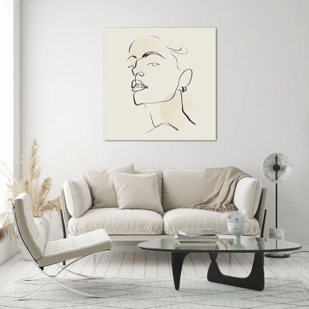 Impression sur verre - Image sur verre - Regard fier - 50x50 cm