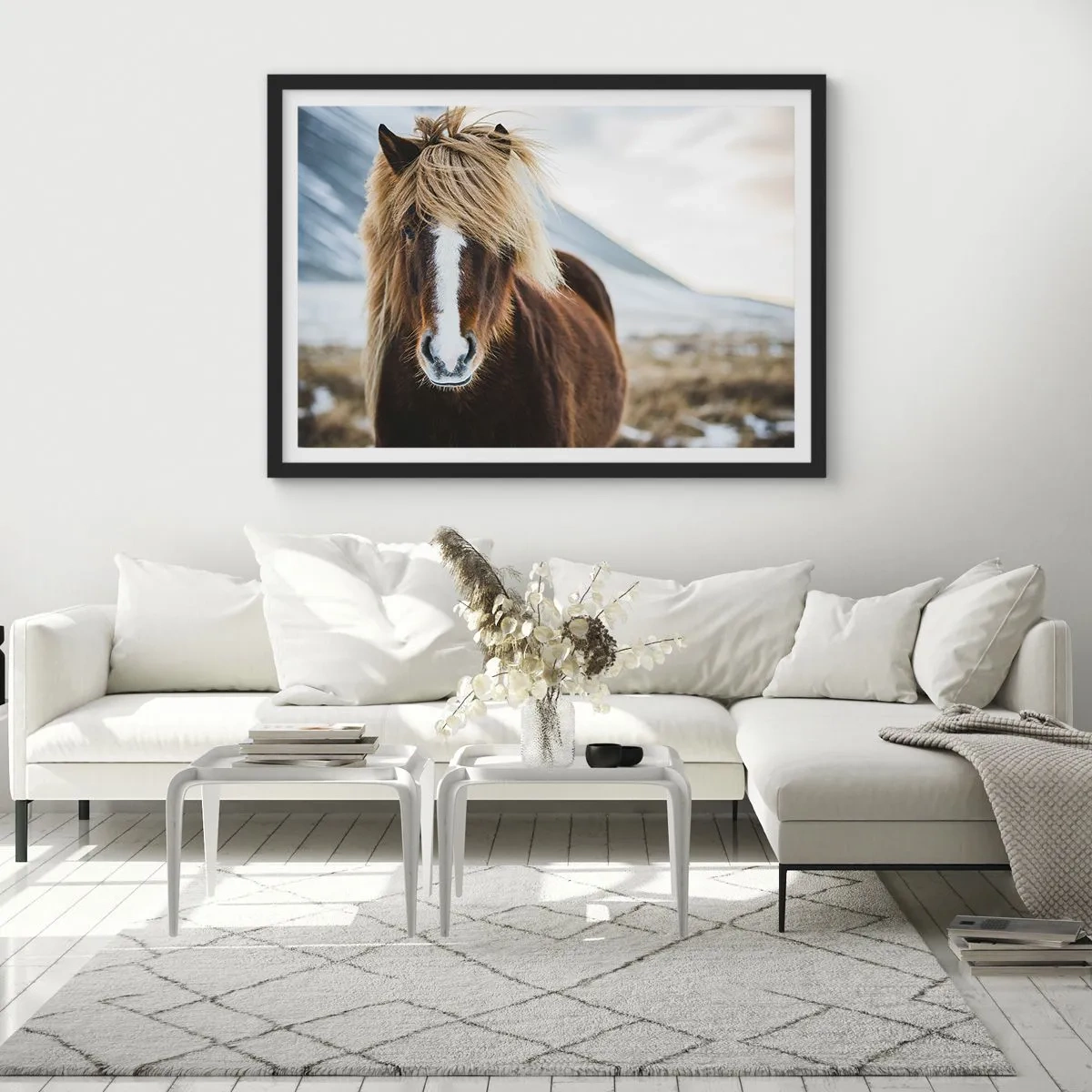 Affiche dans un cadre noir - Poster - Sentez-vous la liberté ? - 91x61 cm