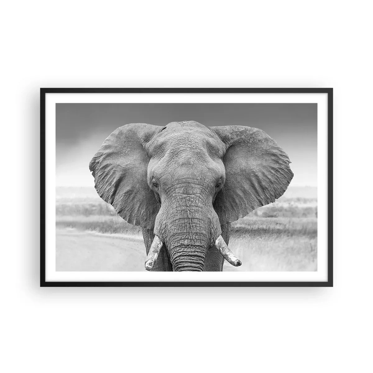 Affiche dans un cadre noir - Poster - Bienvenue dans mon monde - 91x61 cm