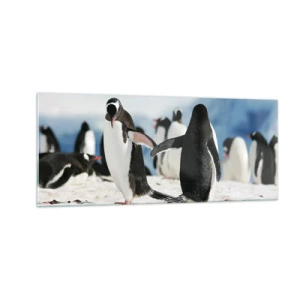 Impression sur verre - Image sur verre - Danser dans la neige - 100x40 cm