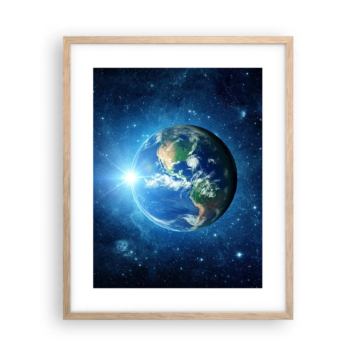 Affiche dans un chêne clair - Poster - Nous sommes au paradis - 40x50 cm